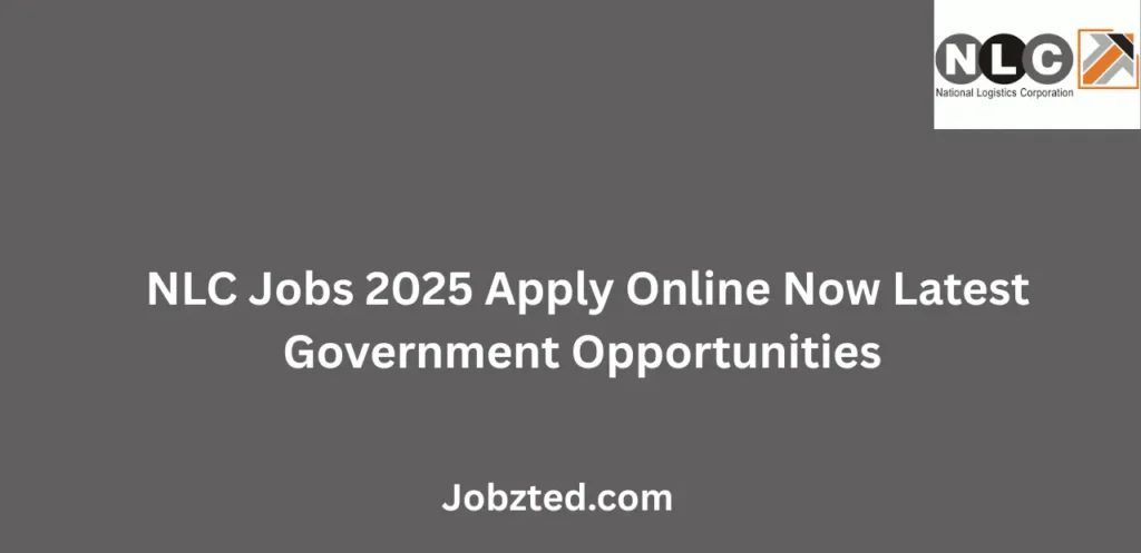 NLC Jobs 2025 Apply Online Now Latest Government Opportunities